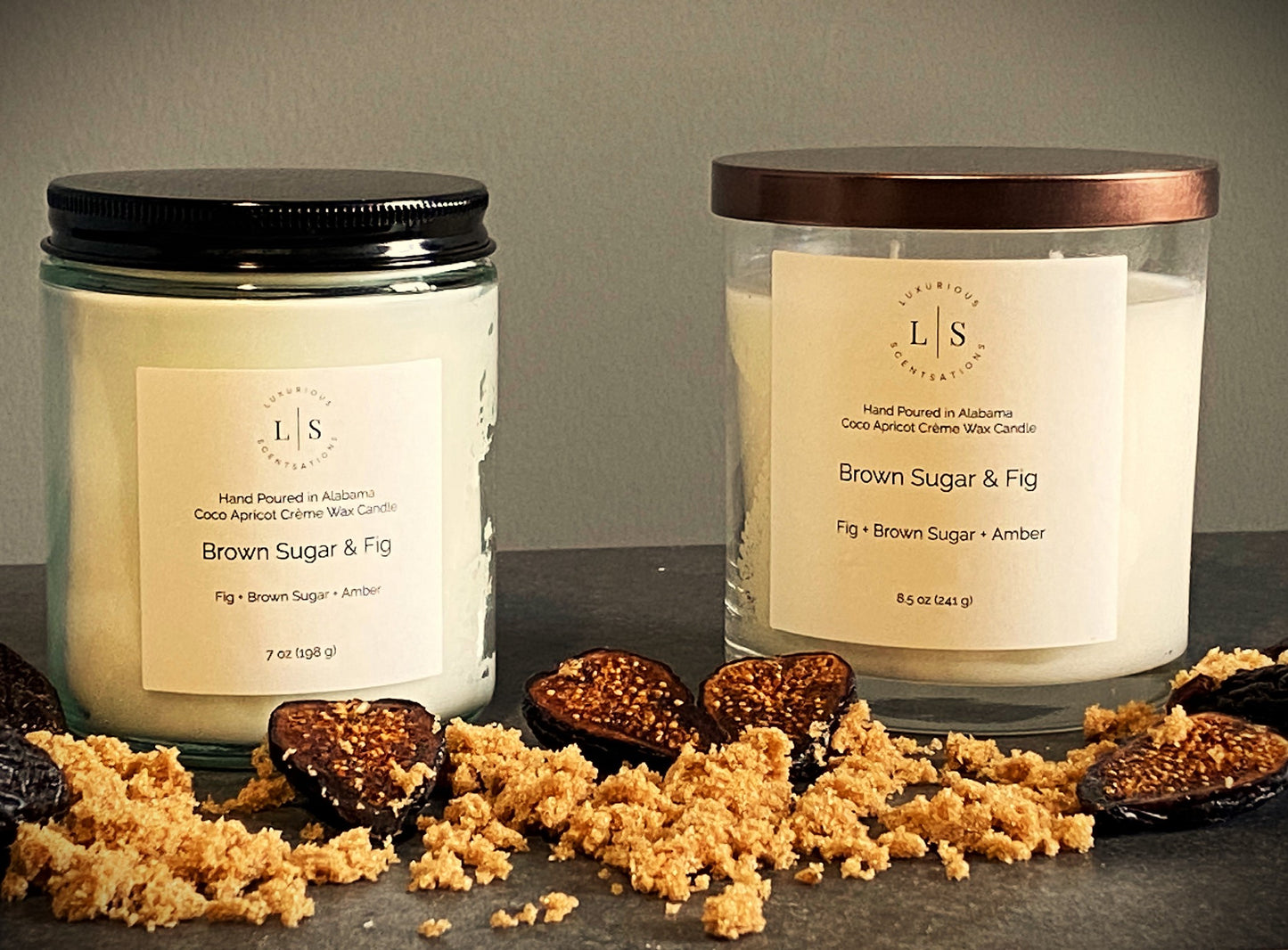 Image of Brown Sugar & Fig candle by Luxurious Scentsations of Alabama